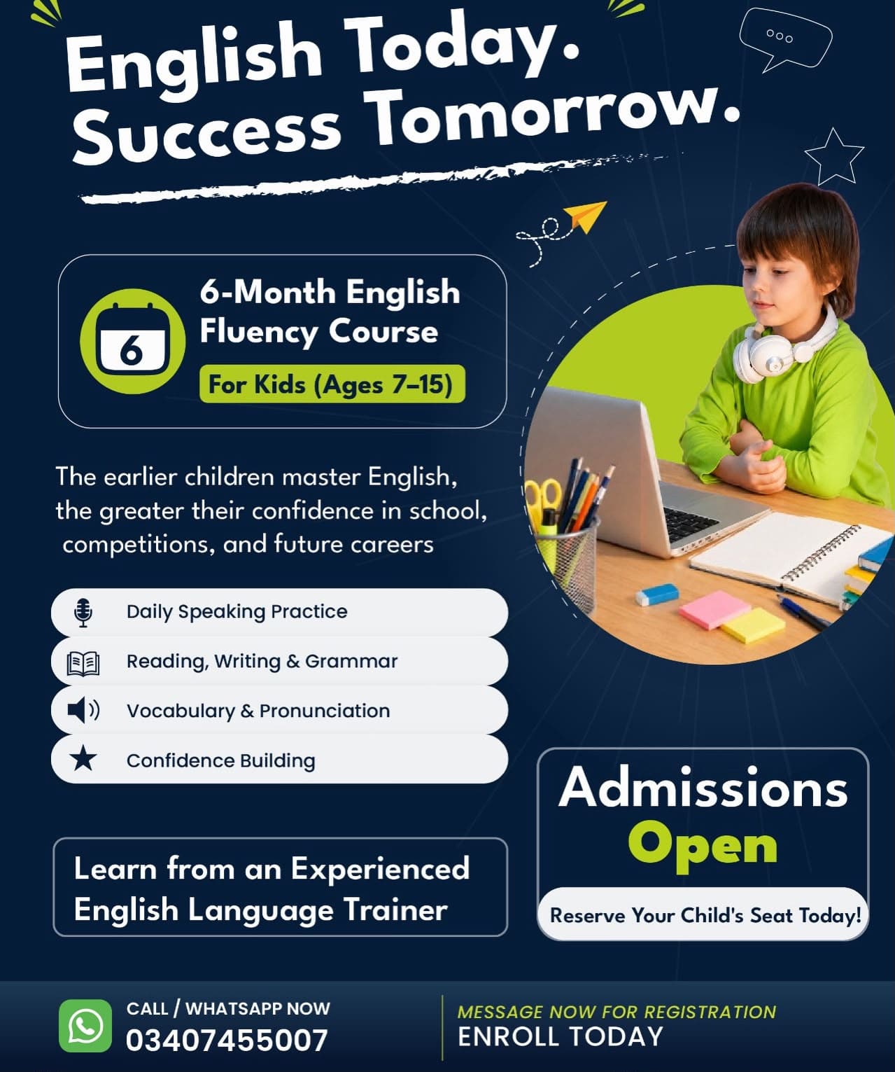 English Today. Success Tomorrow.